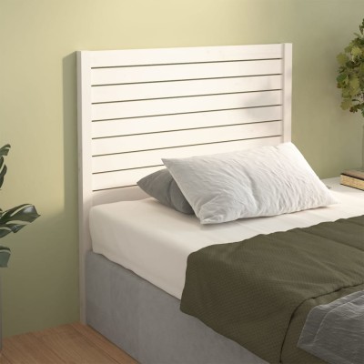 Cabecero de cama madera maciza de pino blanco 96x4x100 cm