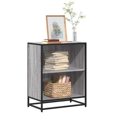 Estantería madera ingeniería gris sonoma 60x35x76 cm