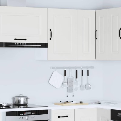 Armario de pared para cocina Kalmar madera de ingeniería blanca