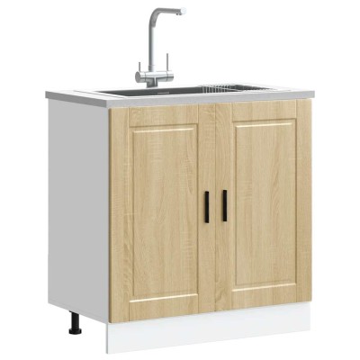 Mueble bajo fregadero Porto roble sonoma madera diseñada