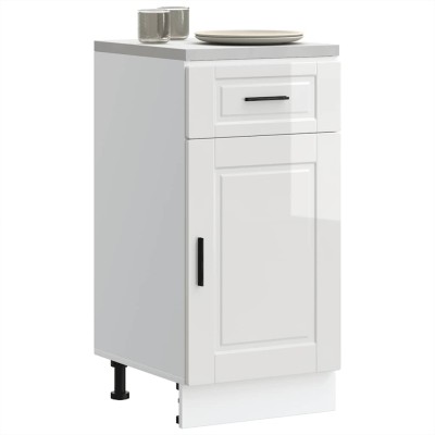 Mueble bajo de cocina porto alto brillo blanco