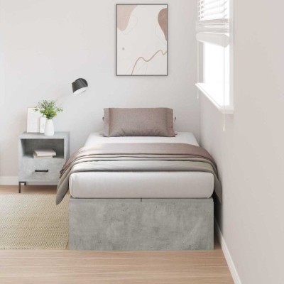 Estructura de cama Gris hormigón 200 x 80 x 31.5 cm