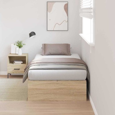 Estructura de cama Roble Sonoma 200 x 90 x 31.5 cm