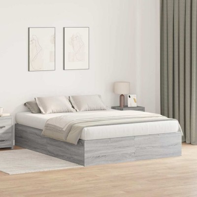 Estructura de cama Gris sonoma 200 x 150 x 31.5 cm