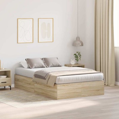 Estructura de cama Roble Sonoma 190 x 120 x 31.5 cm