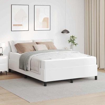 Estructura de cama con colchón con colchón Blanco 160 x 200 cm
