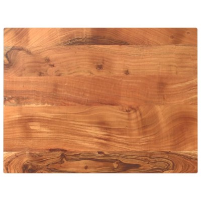 Tablero de mesa rectangular madera maciza acacia 80x70x3,8 cm