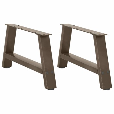 Patas para mesa de centro en forma de A (2 unidades, 70 x 30-31 cm, acero)