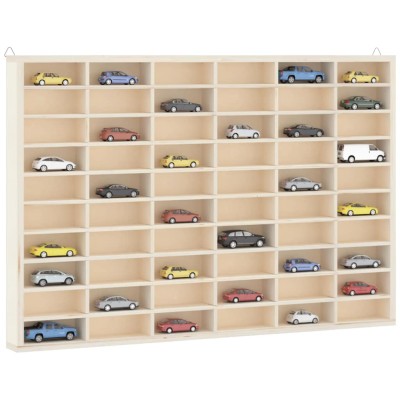 Vitrina de madera para coleccionistas con 60 compartimentos