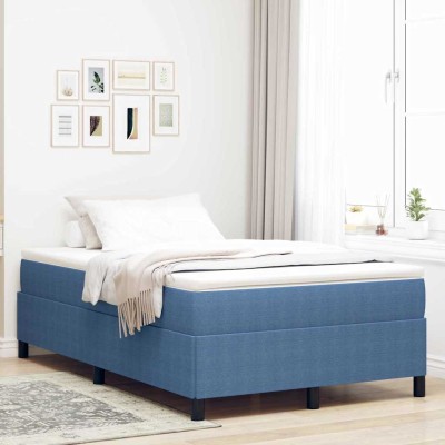 Estructura de cama Azul 120 x 200 cm Telas de pana
